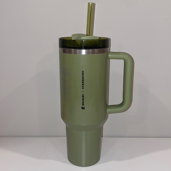 Starbucks Dining Starbucks Stanley Olive Green Pearl 4oz Tumbler